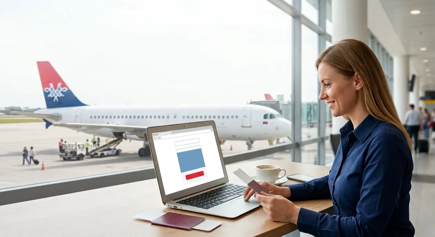 Air Serbia check-in