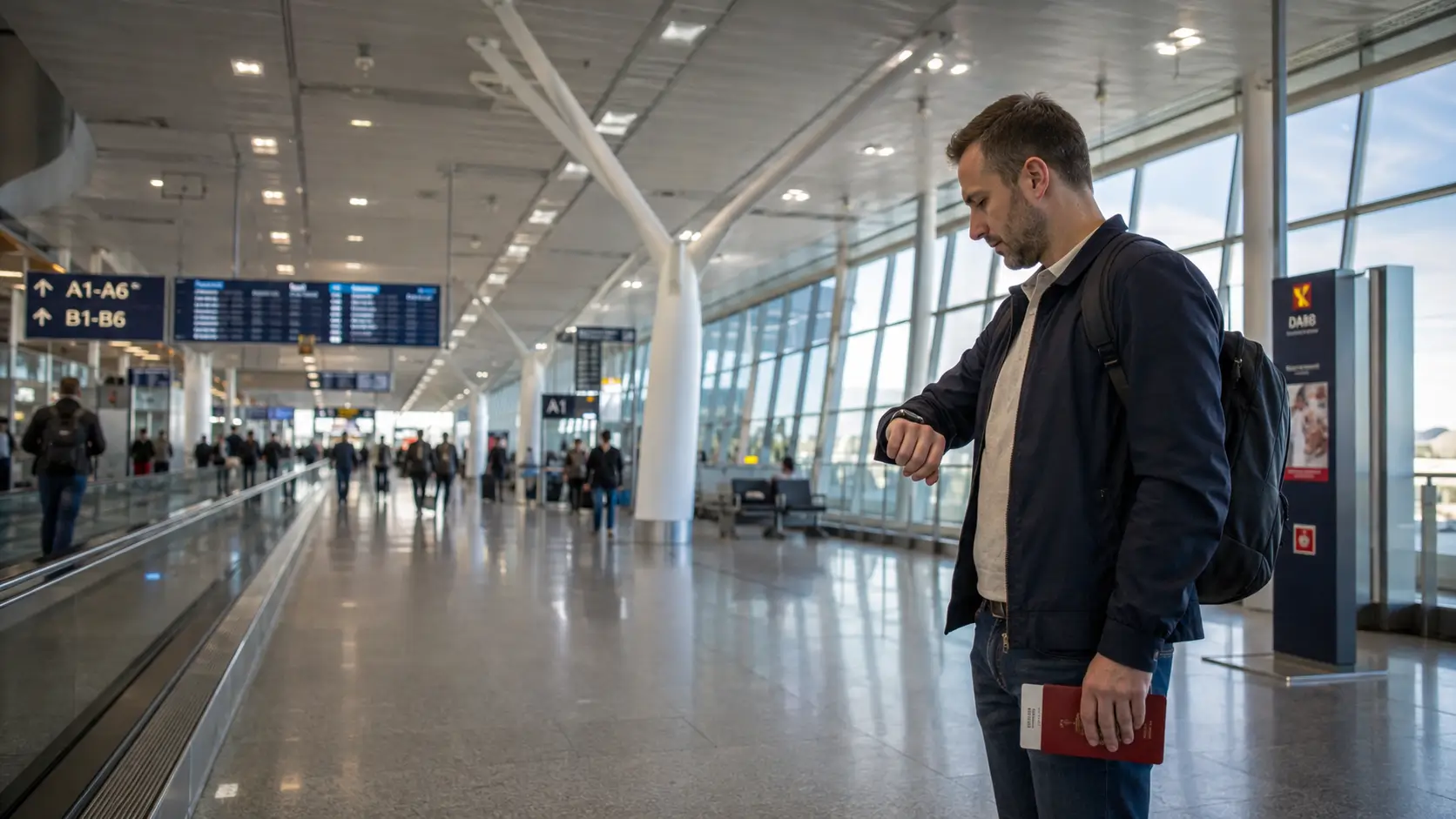 Provera vremena za presedanje – aerodromski deo