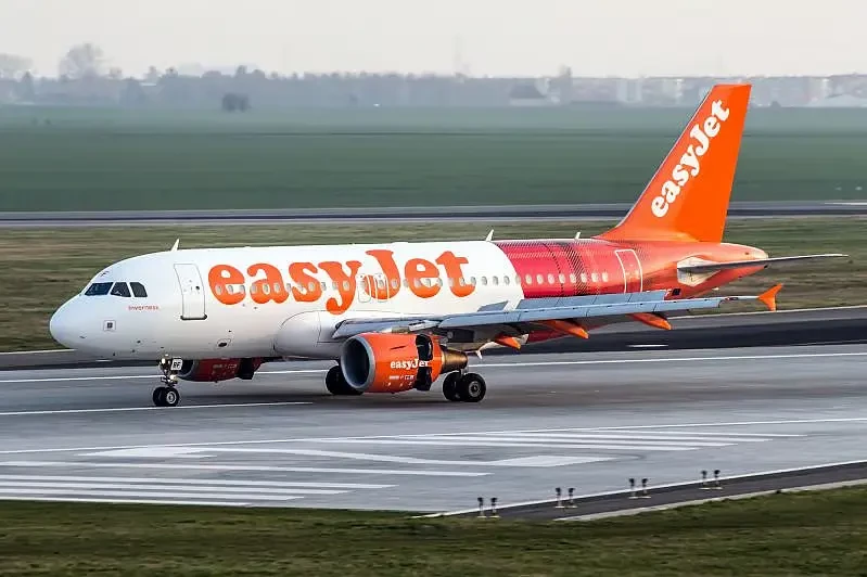 avião easyJet na pista