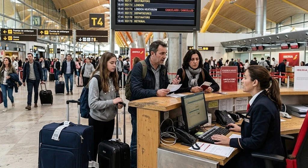 familia-pidiendo-asistencia-aeropuerto