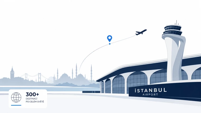 Turkish Airlines na letišti v Istanbulu
