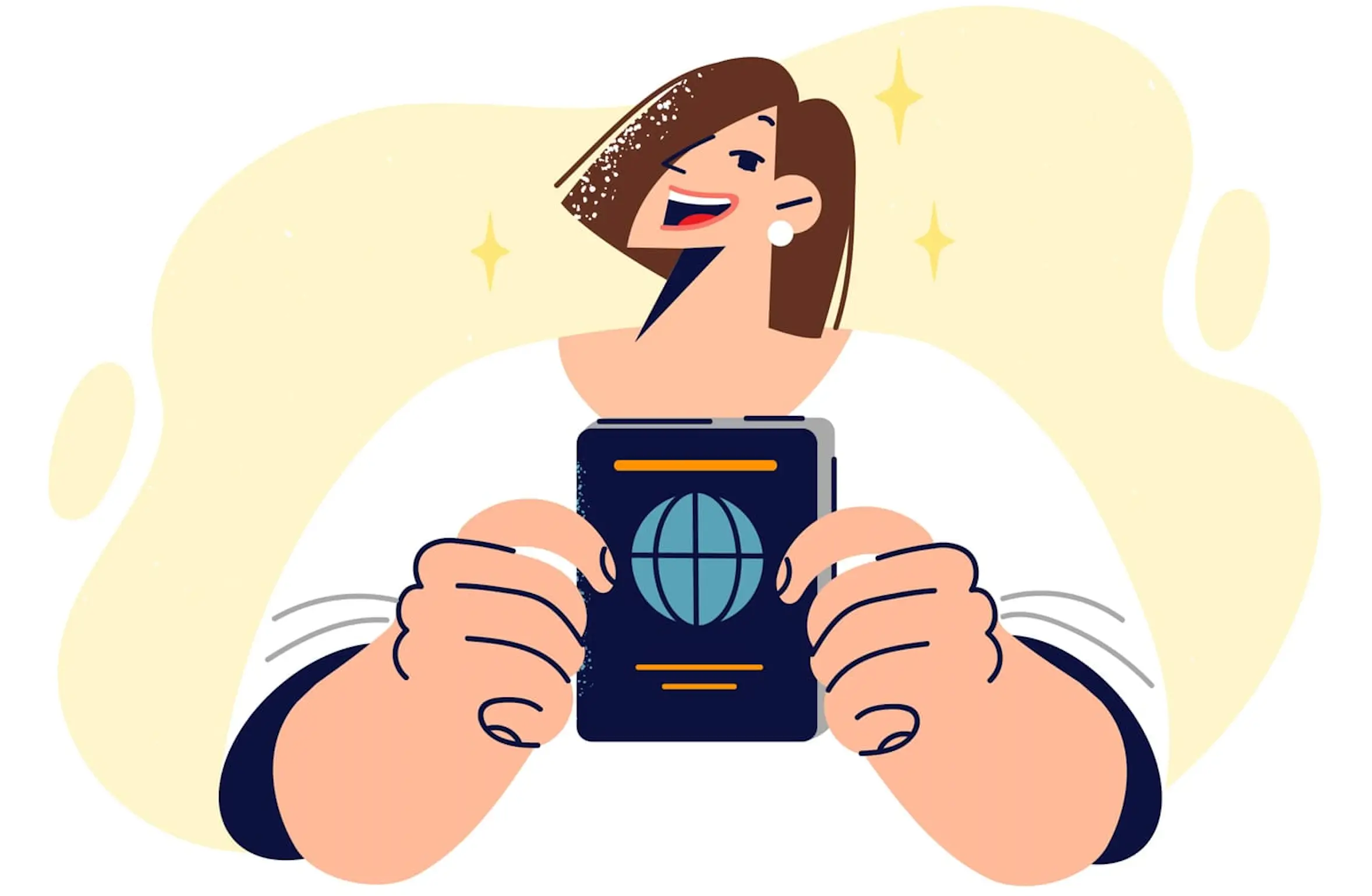 Woman with passport