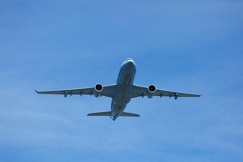 Flugzeug in der Luft