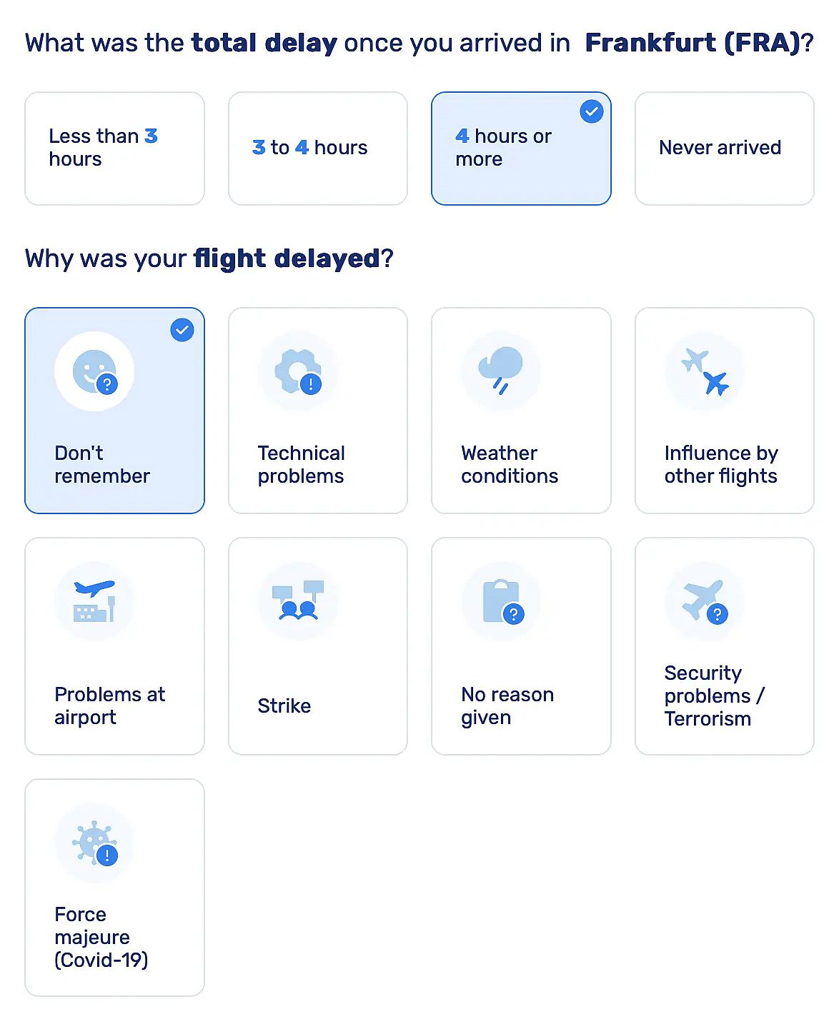 Provide the total delay time with a reason (if possible)
