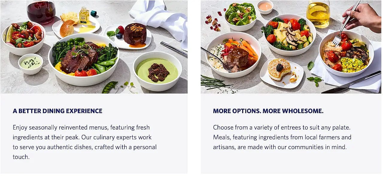 nformation about in flight meals