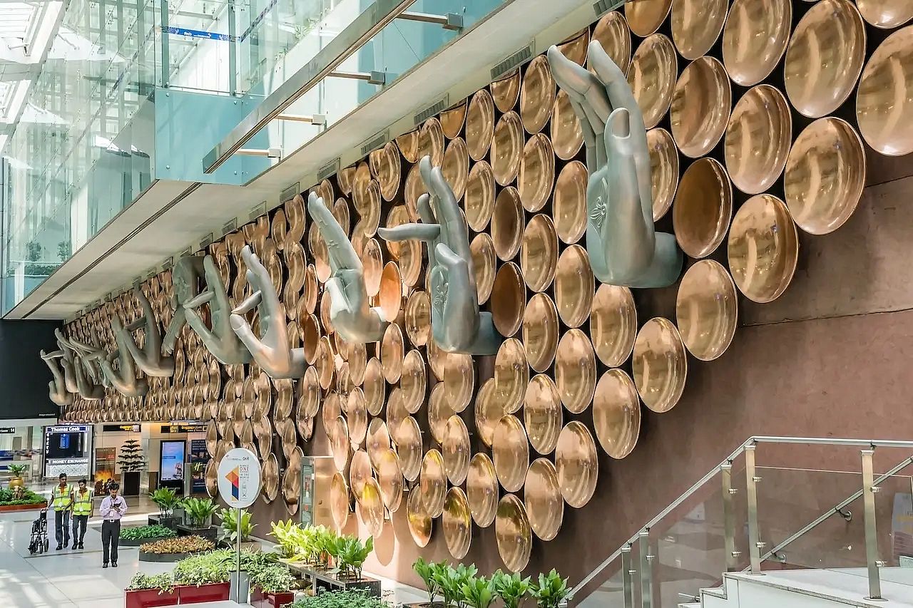 Main lobby Gandhi Airport India