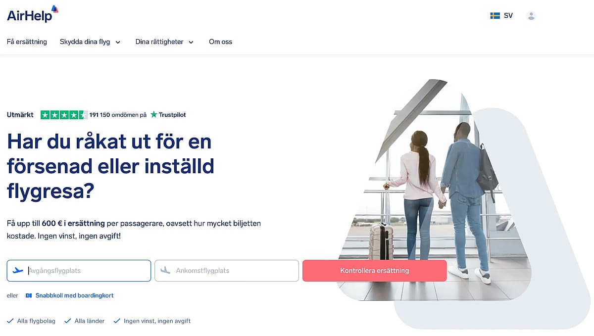 AirHelp är en av de populäraste tjänsterna gällande flygkompensation i Sverige och EU