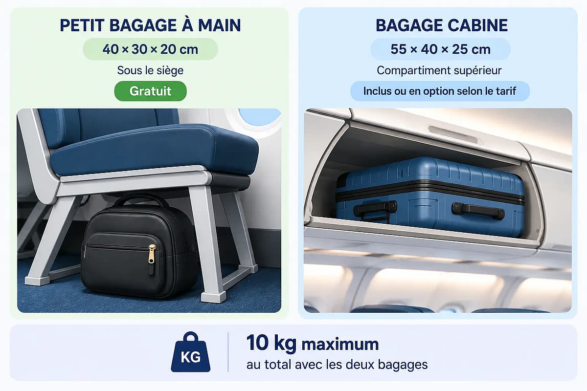bagage cabine transavia dimensions
