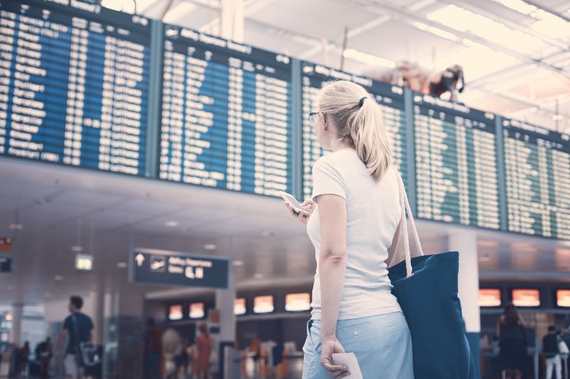 check-in at the airport