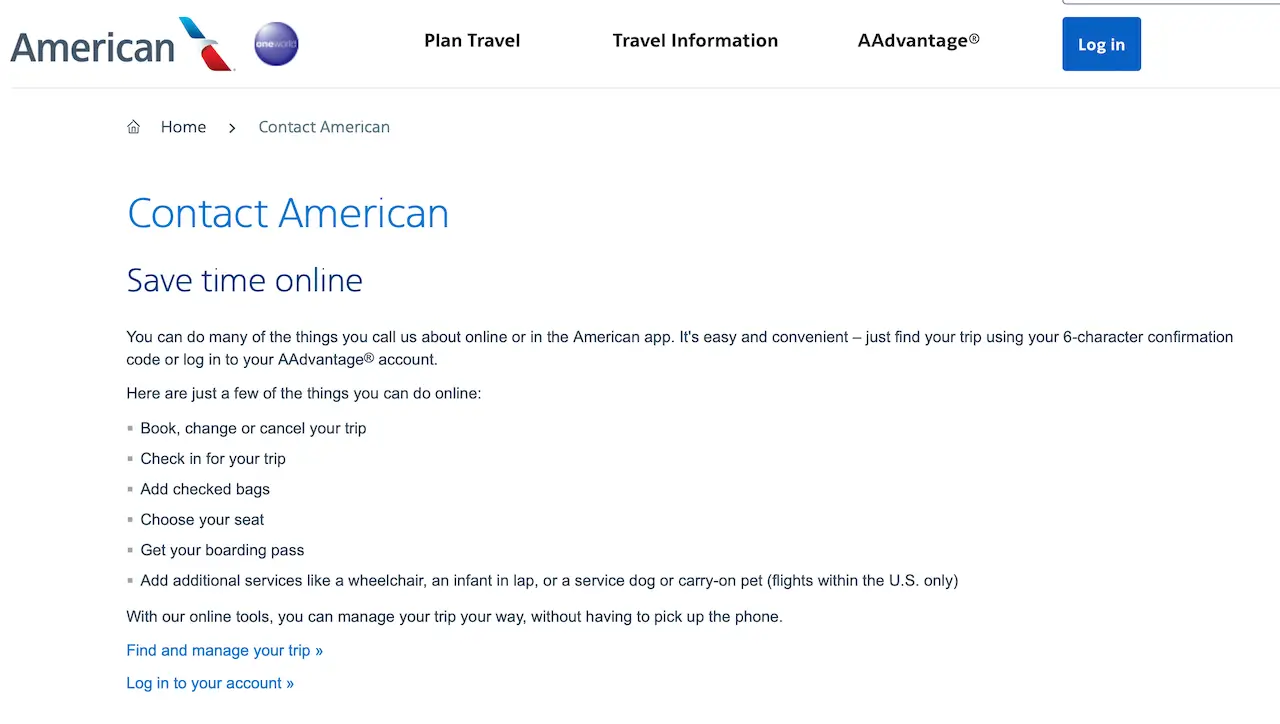 american airlines email address for complaints