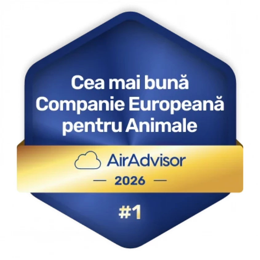AirAdvisor 2026 - Cea mai bună Companie Europeană pentru Animale - Aegean Airlines