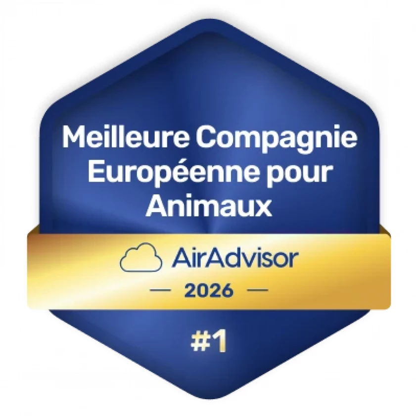 AirAdvisor 2026 - Meilleure Compagnie Europ&eacute;enne pour Animaux - Aegean Airlines