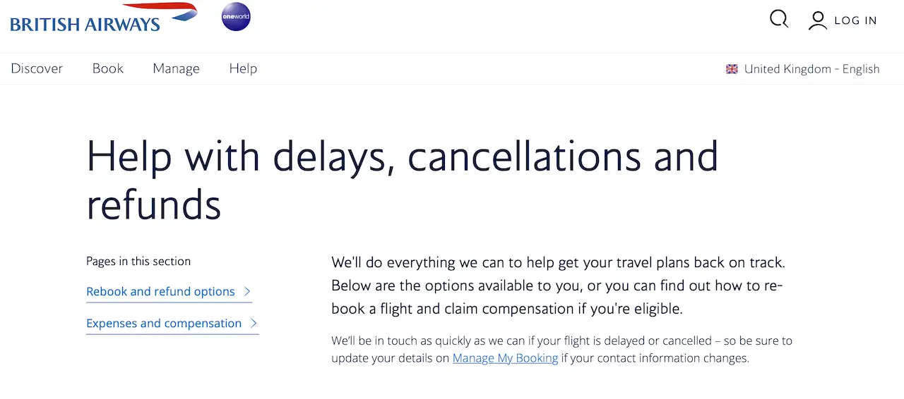 British Airways Flight Delays and Cancellations