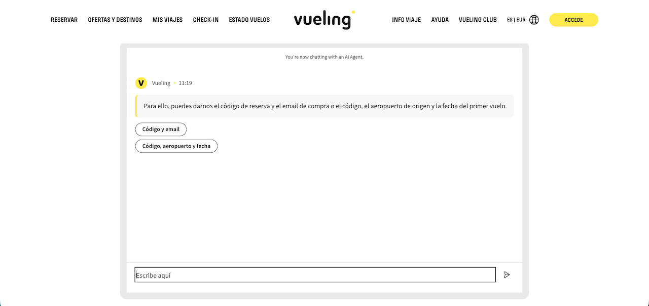Formulario oficial queja Vueling