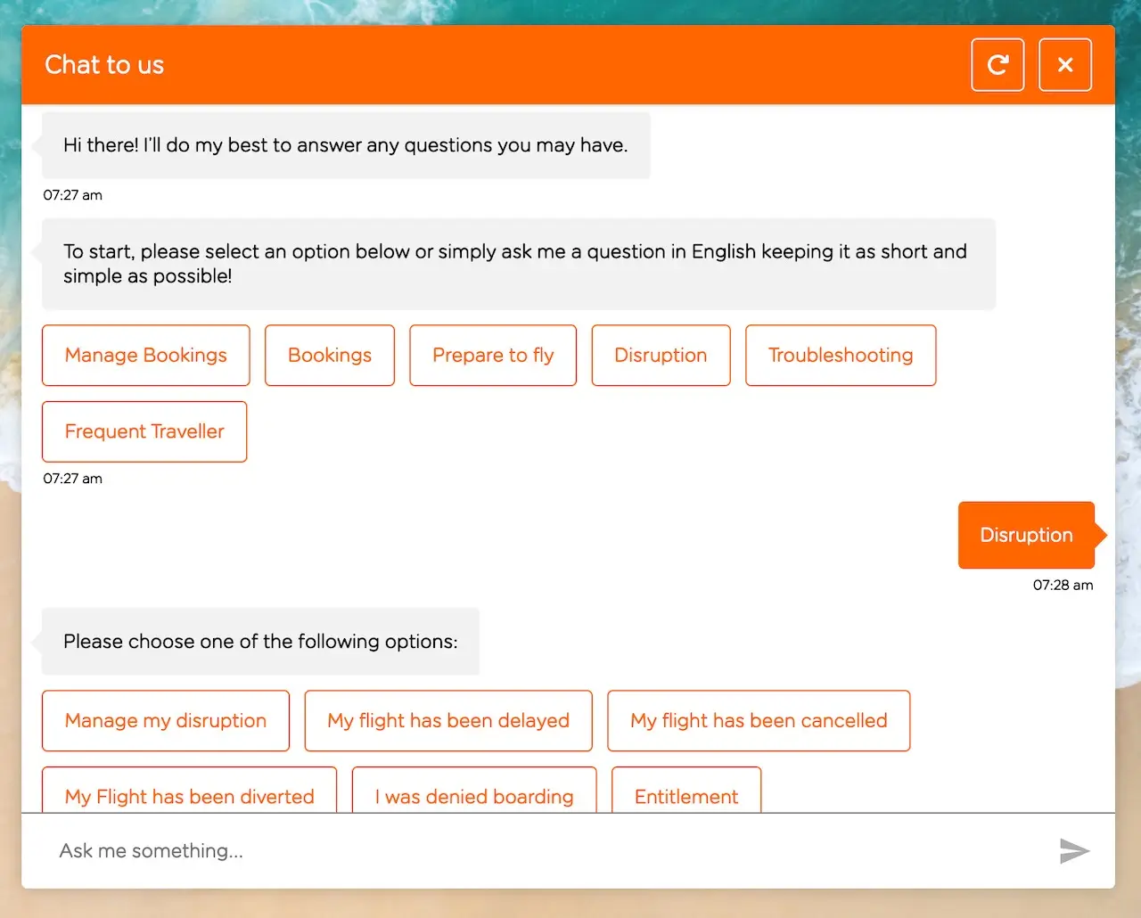 EasyJet Chat