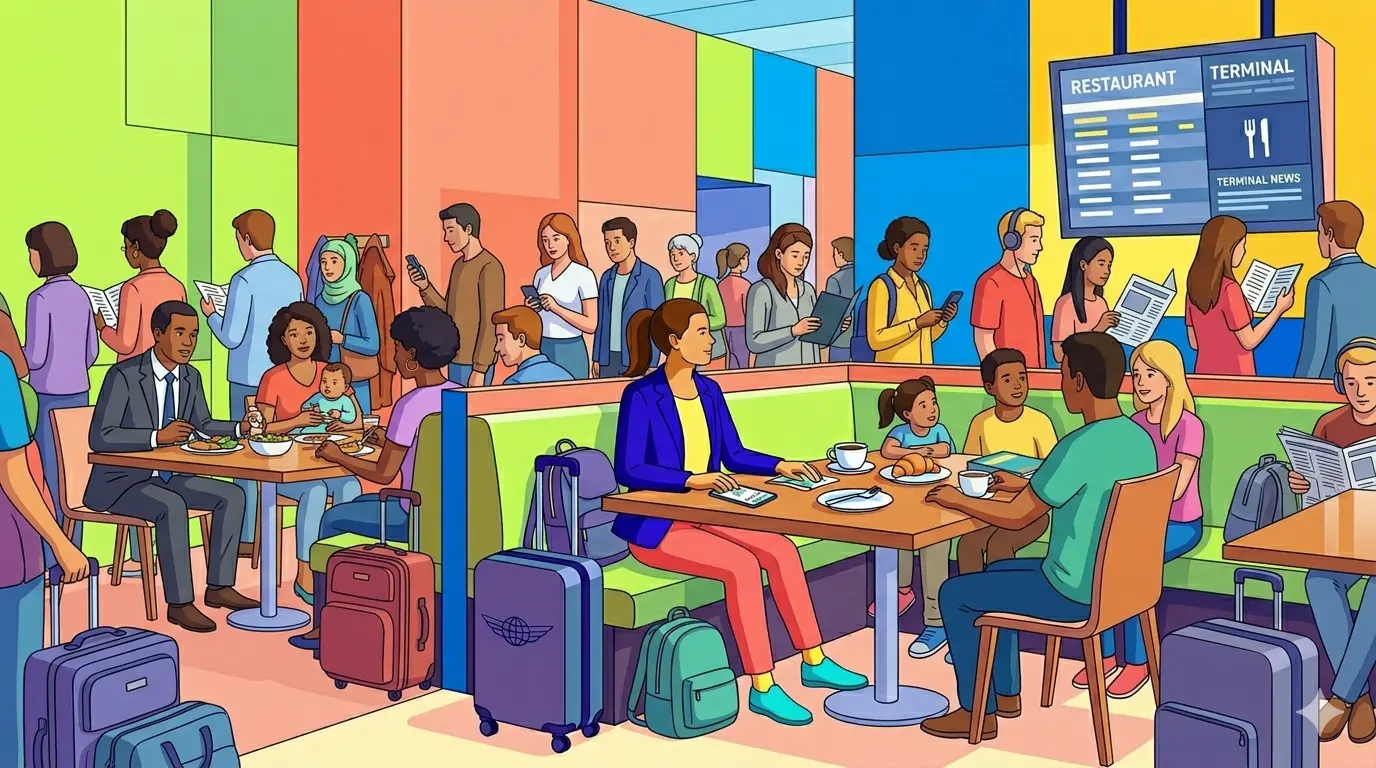 Eating during a layover