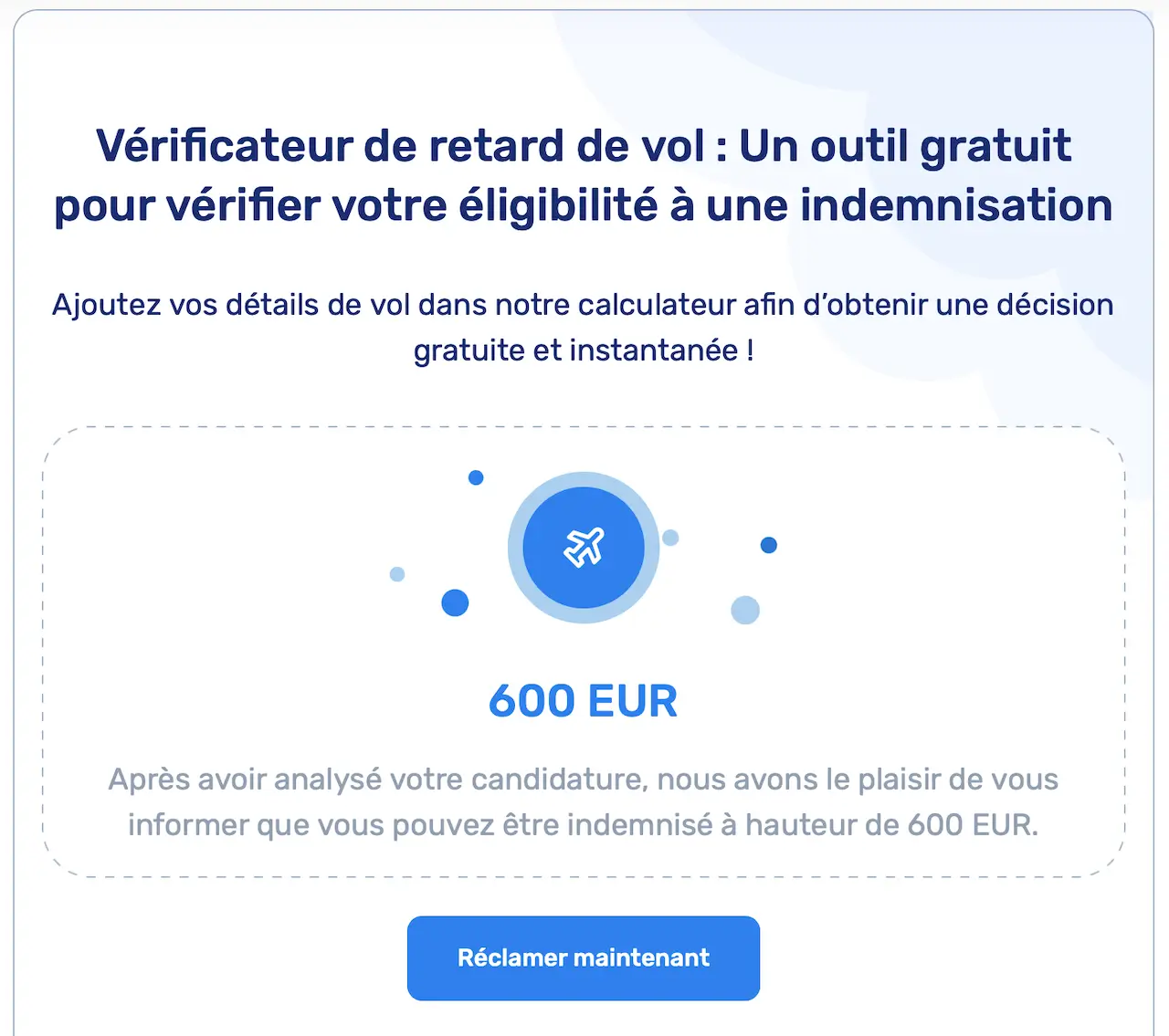 Étape 2. Vérificateur de retard de vol