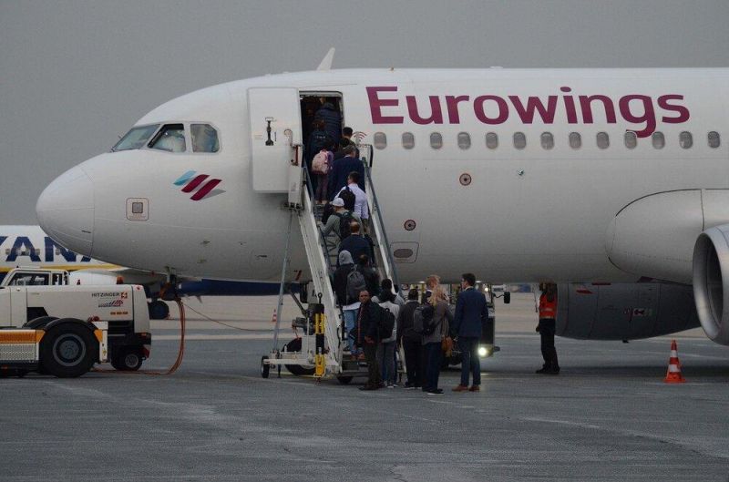Eurowings flight boarding
