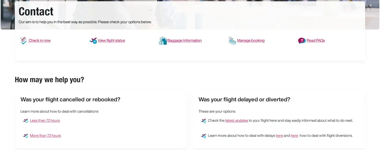 Asistența pentru clienți Eurowings