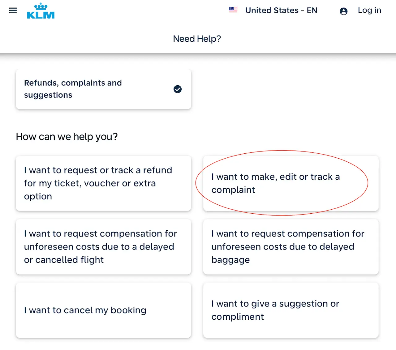 KLM-Online-Complaint-Form