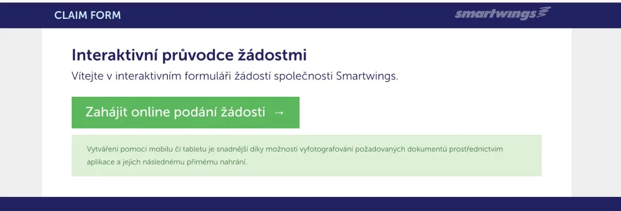 Kontaktni formular smartwings