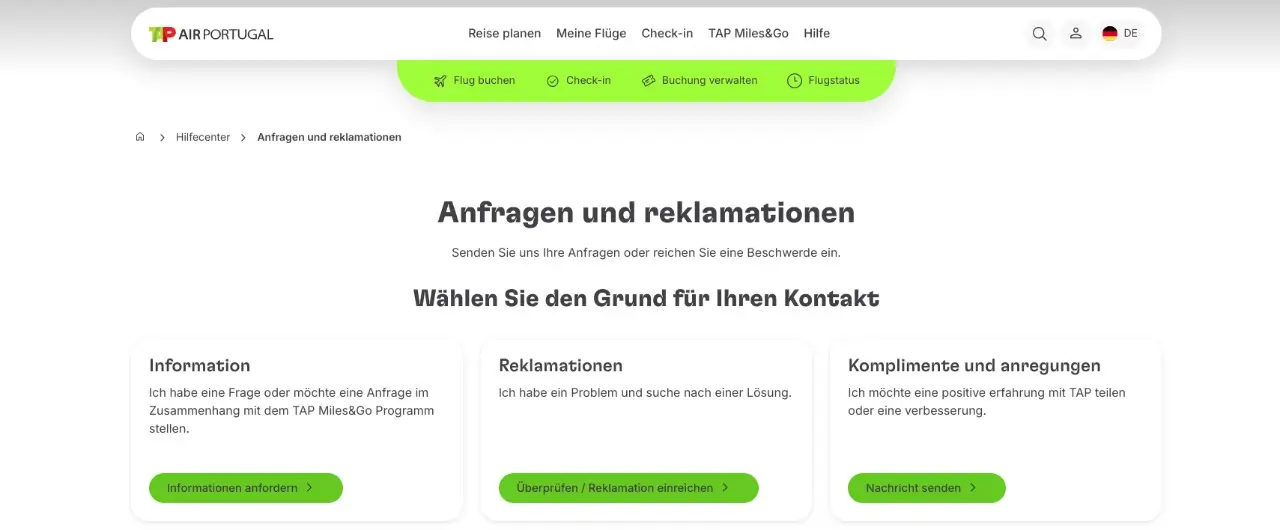Online Formular tap