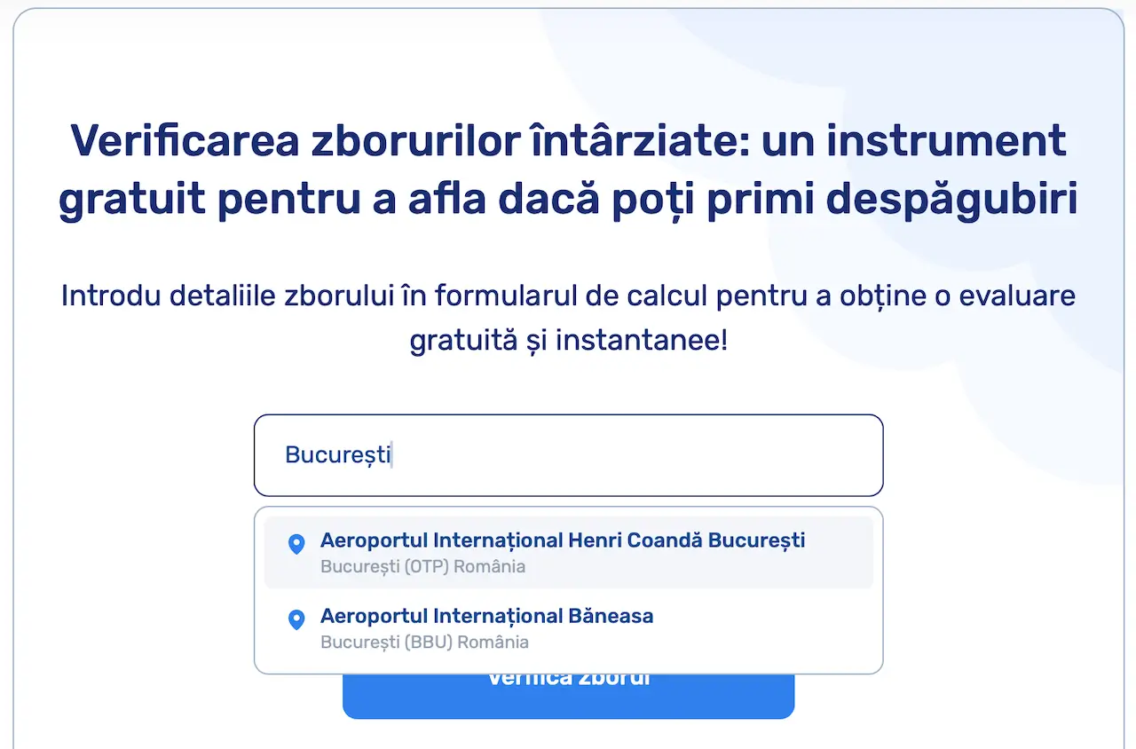 Pasul 1. Verificarea zborurilor întârziate
