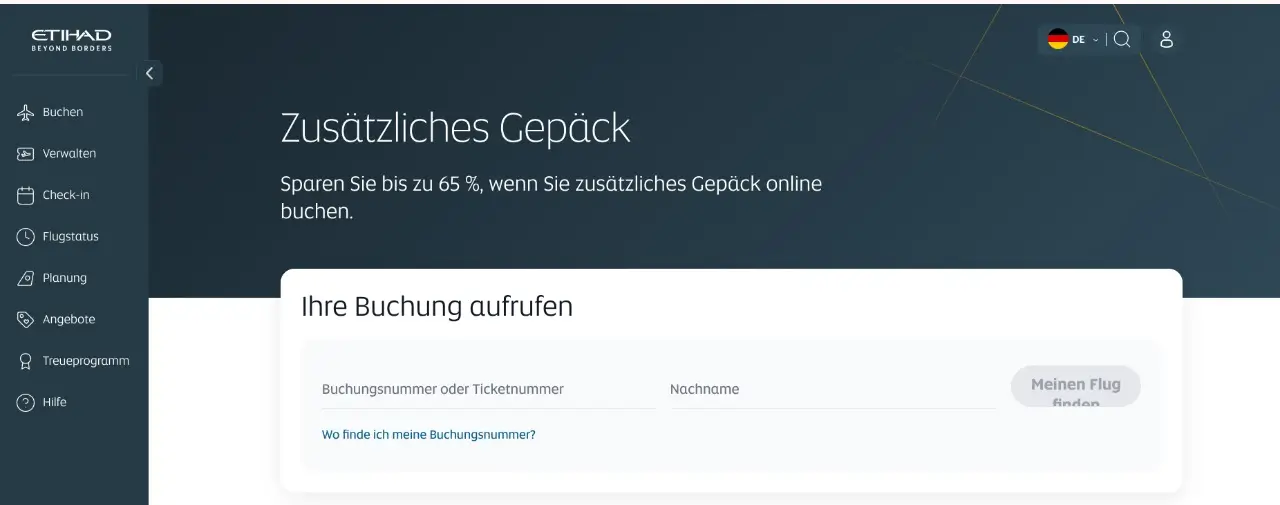 Portal von Etihad