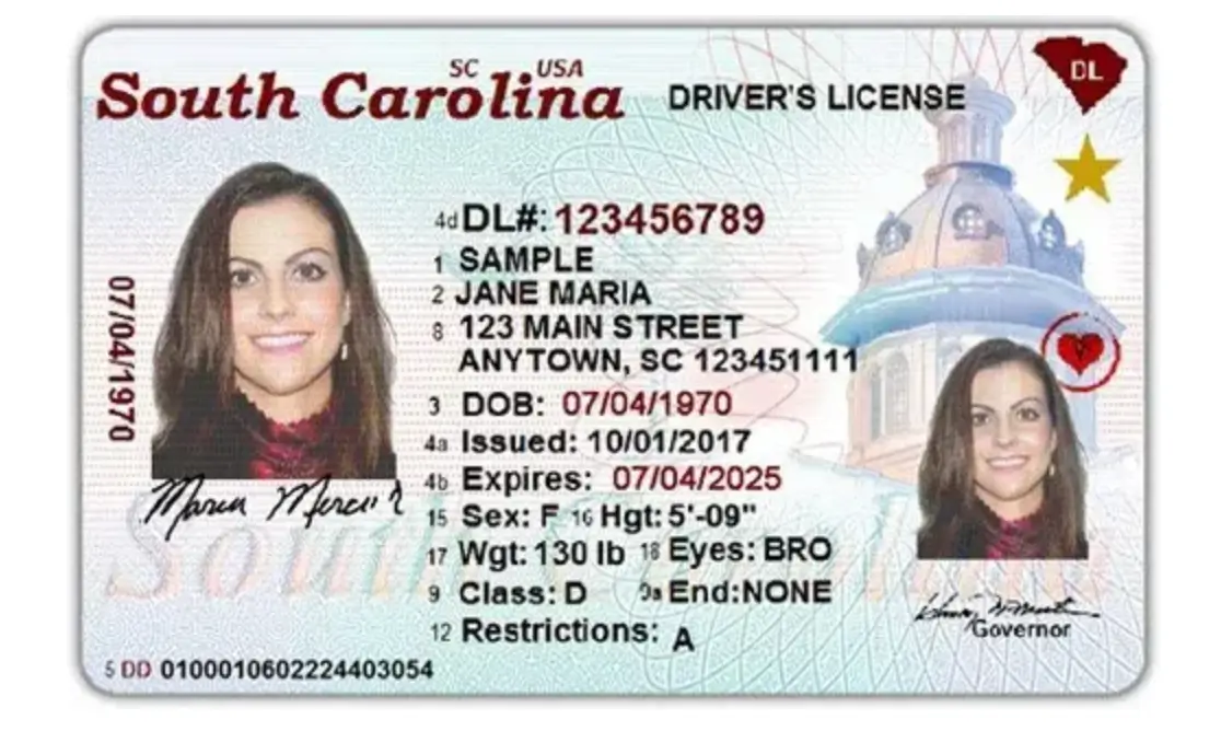 Real ID example from DHS