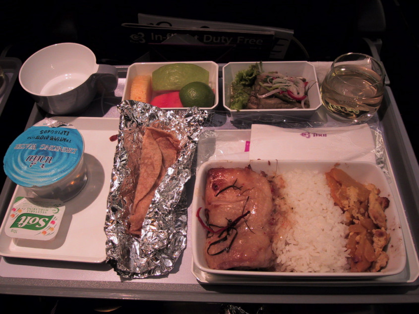 Thai Airways inflight meal