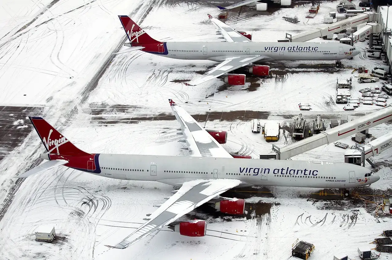 tv&aring; jungfruliga flygbolag havre