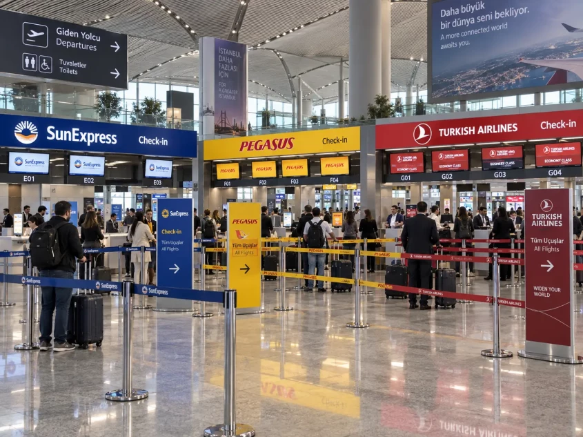 THY, SunExpress ve Pegasus