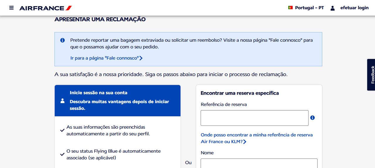 Air France Bagagem Reclamacao