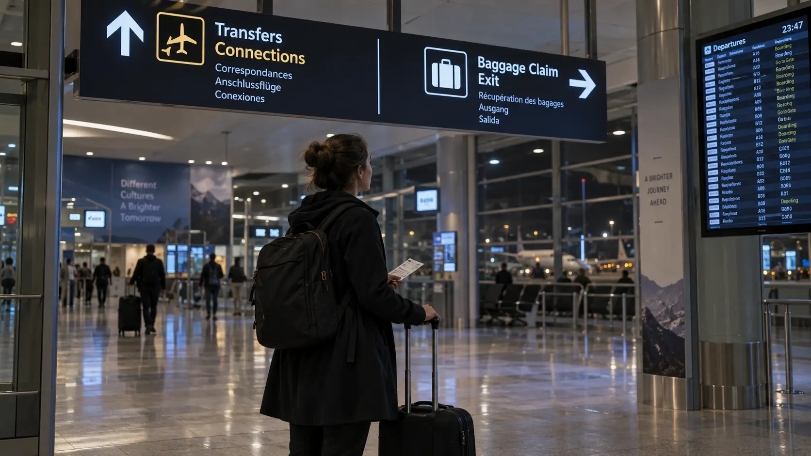 zona tranzita na aerodromu &ndash; noćenje tokom presedanja