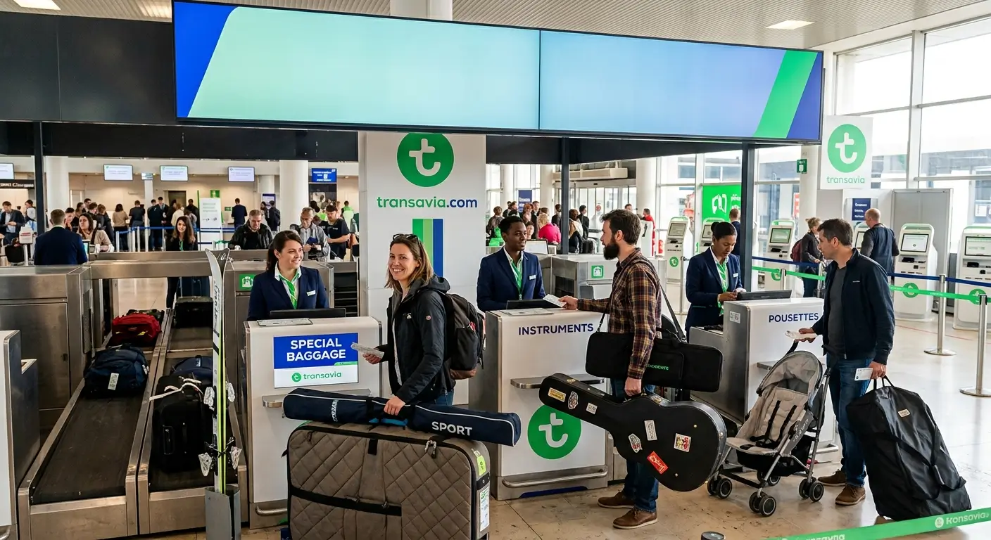 bagages sp&eacute;ciaux transavia
