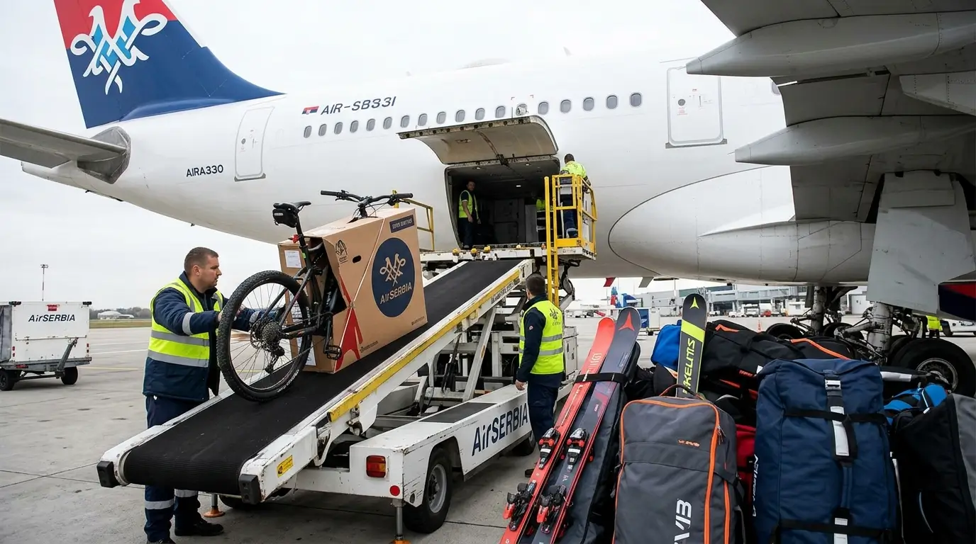 Bicikl, skije i sportska oprema na Air Serbia letovima
