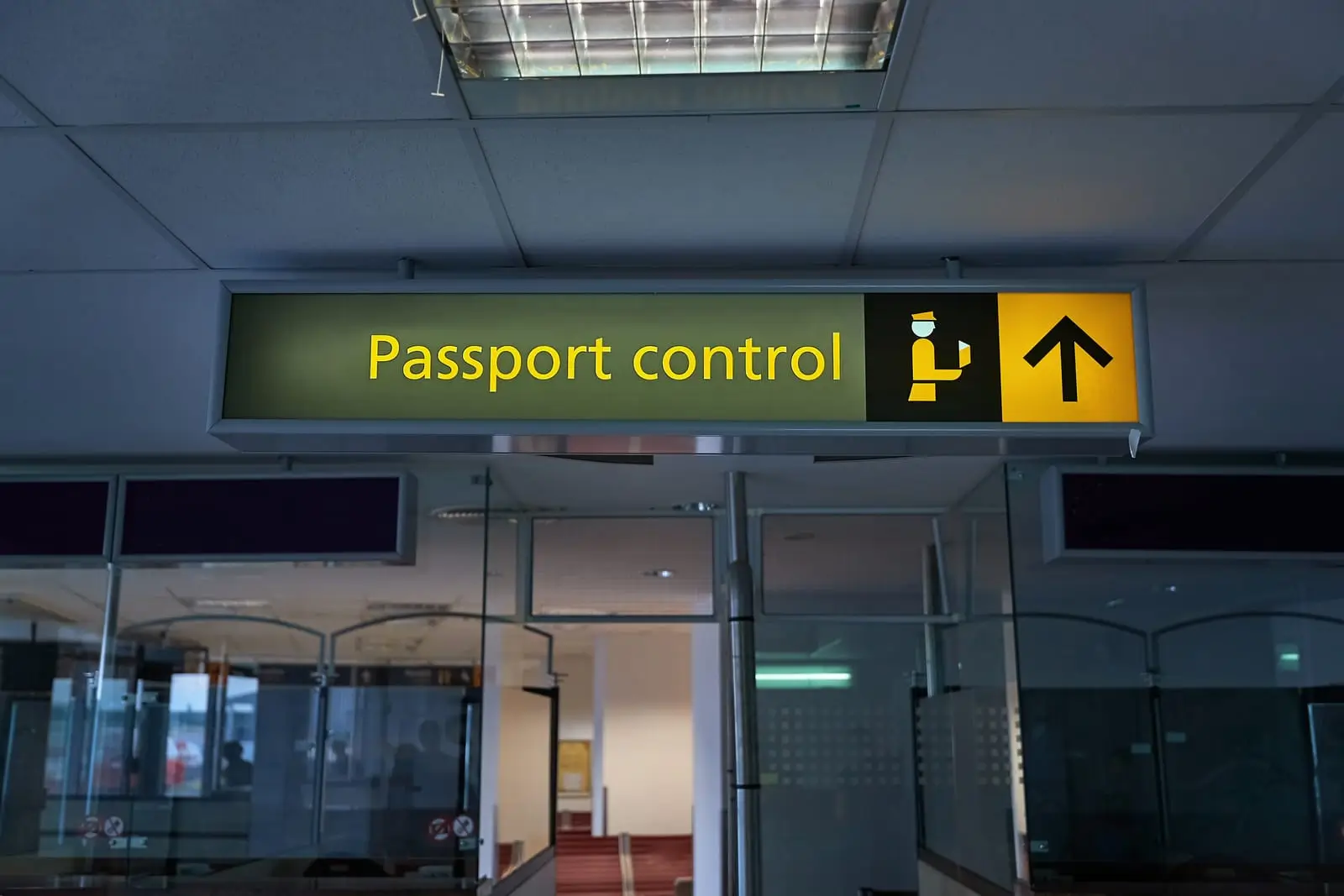 borden voor grens- en paspoortcontrole