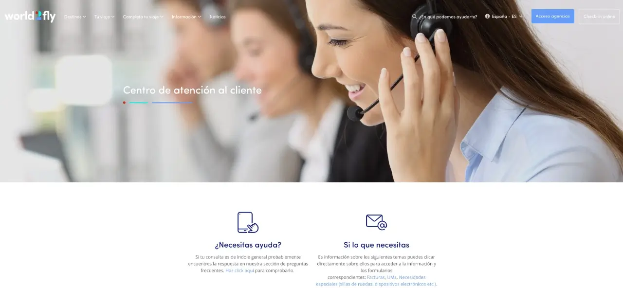 centro de atencion al cliente world2fly