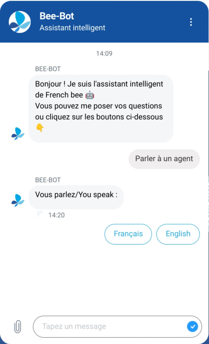 le chatbot de french bee