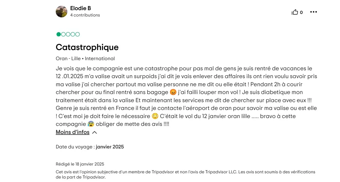 commentaire asl airlines