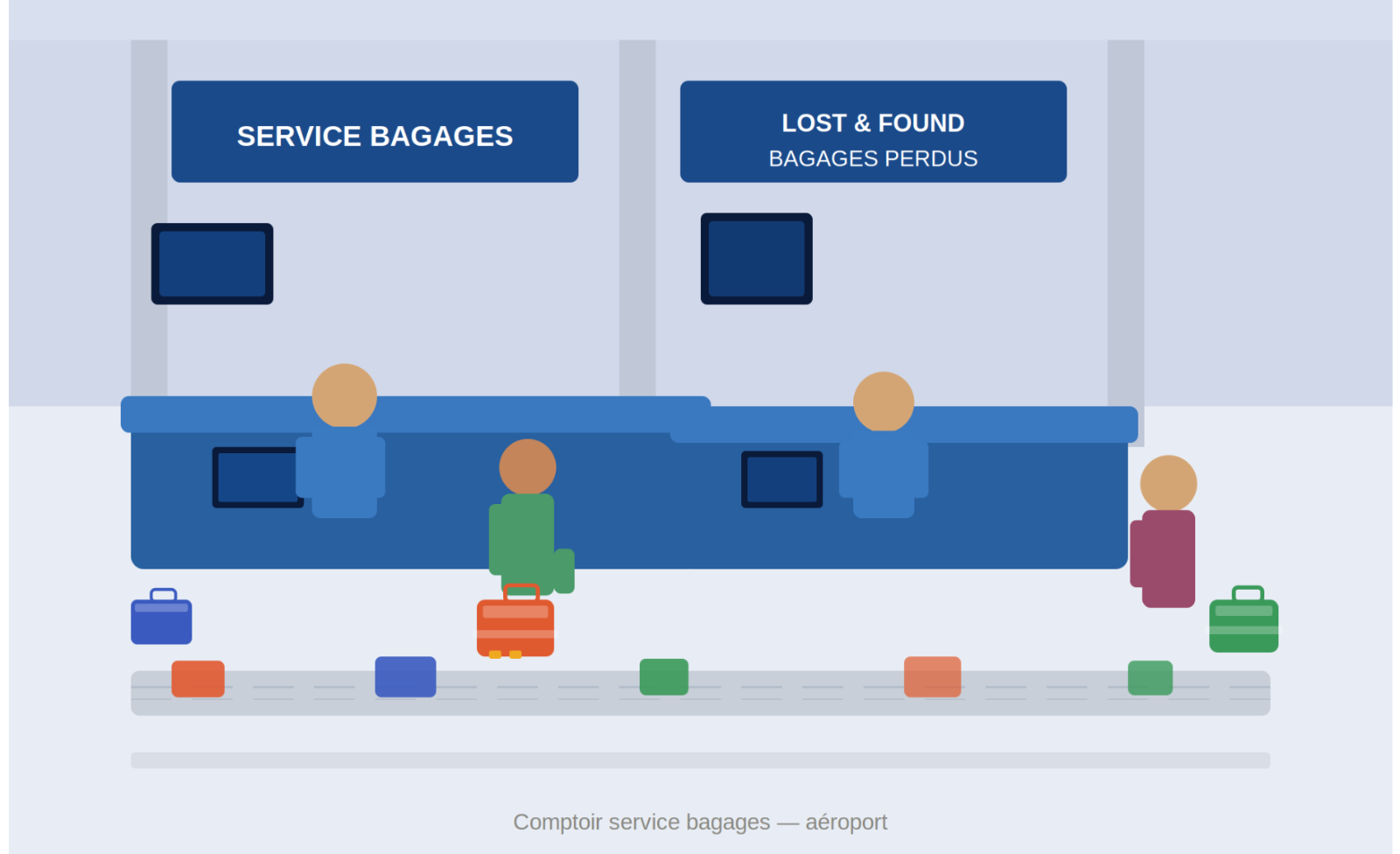 comptoir bagages