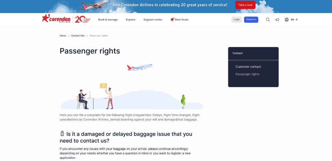 corendon airlines contact