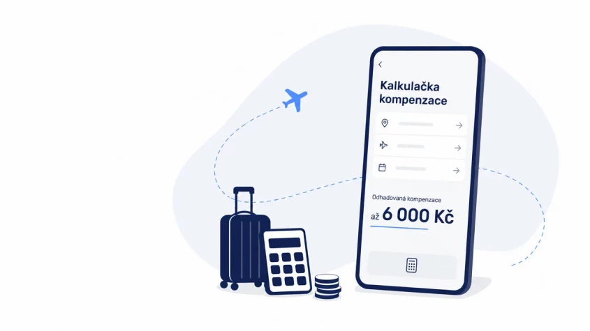 Kalkulačka kompenzace na telefonu