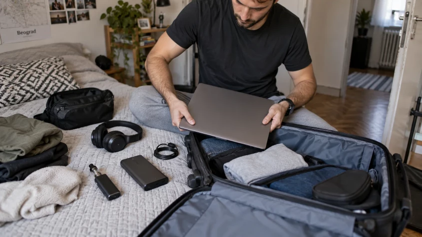 Laptop, power bank i vejp spakovani u ručni prtljag