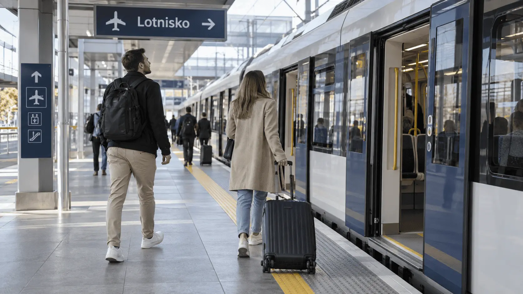 dojazd pociagiem na lotnisko