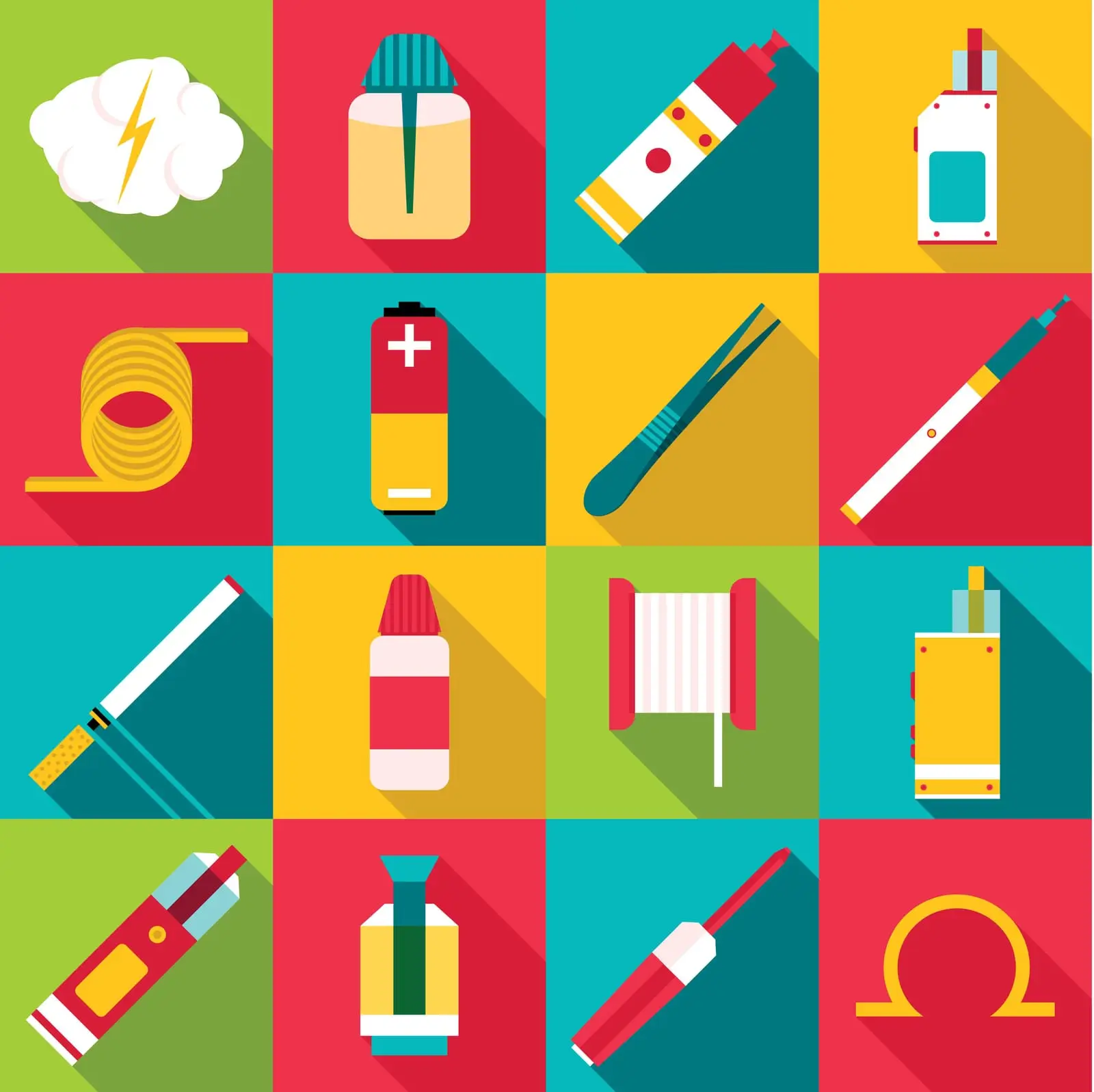 e-cigarettes et outils 