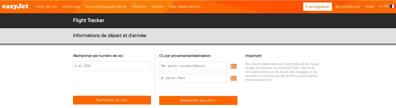 easyjet flight checker