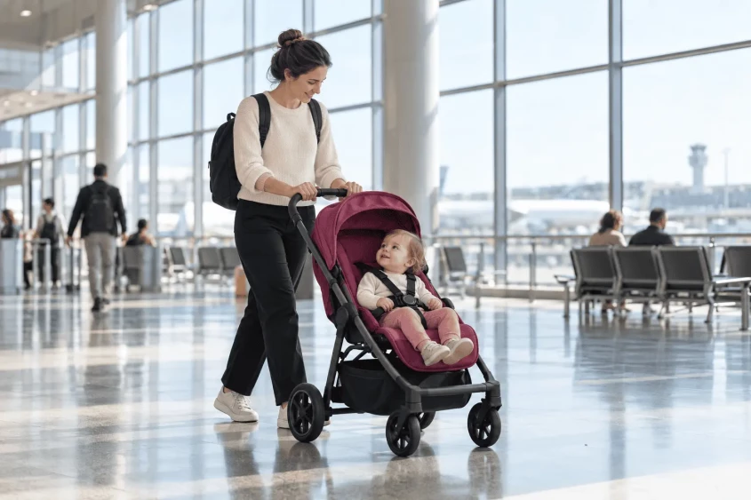 Podr&oacute;ż z dzieckiem i w&oacute;zkiem liniami easyJet