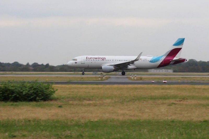 Eurowings plane on the tarmac