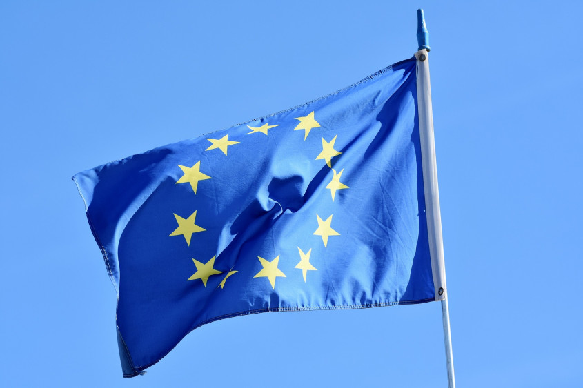 Genrebild över flaggan för den Europeiska Unionen